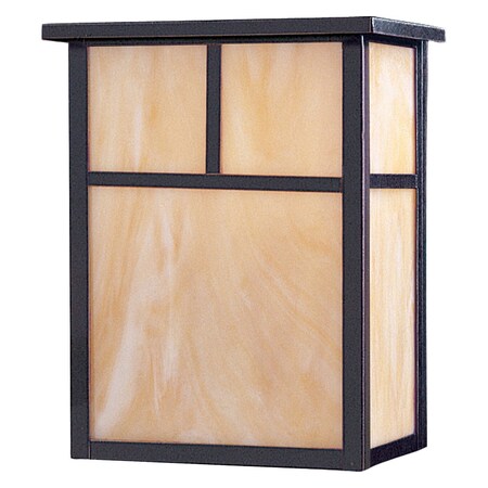 Maxim Two Light Burnished Honey Glass Outdoor Wall Light 4051HOBU